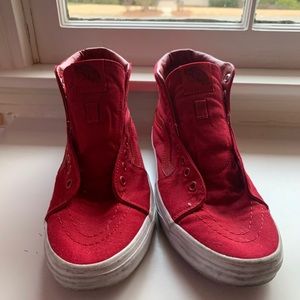 - RED HIGH TOP VANS
